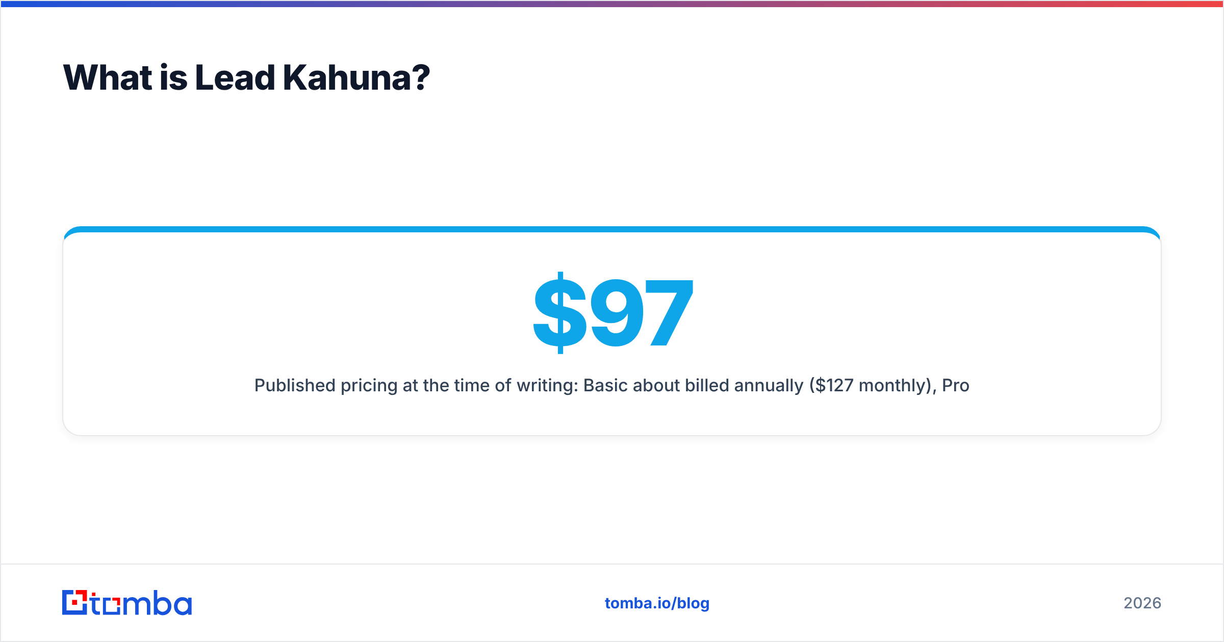 Diagram: What is Lead Kahuna