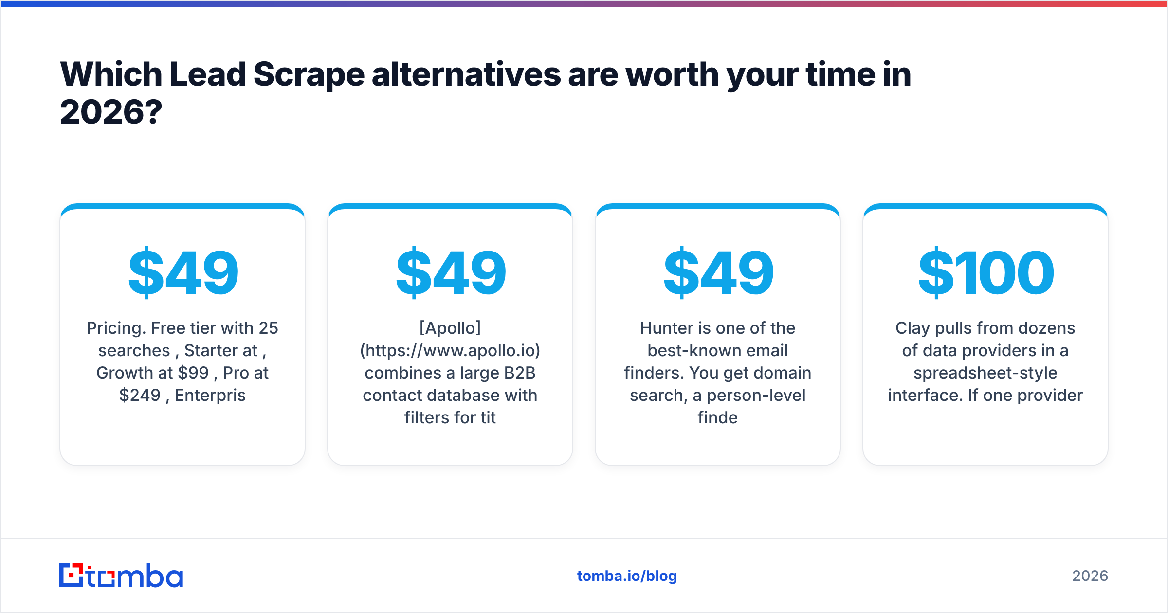 Diagram: Which Lead Scrape alternatives are worth your time in 2026