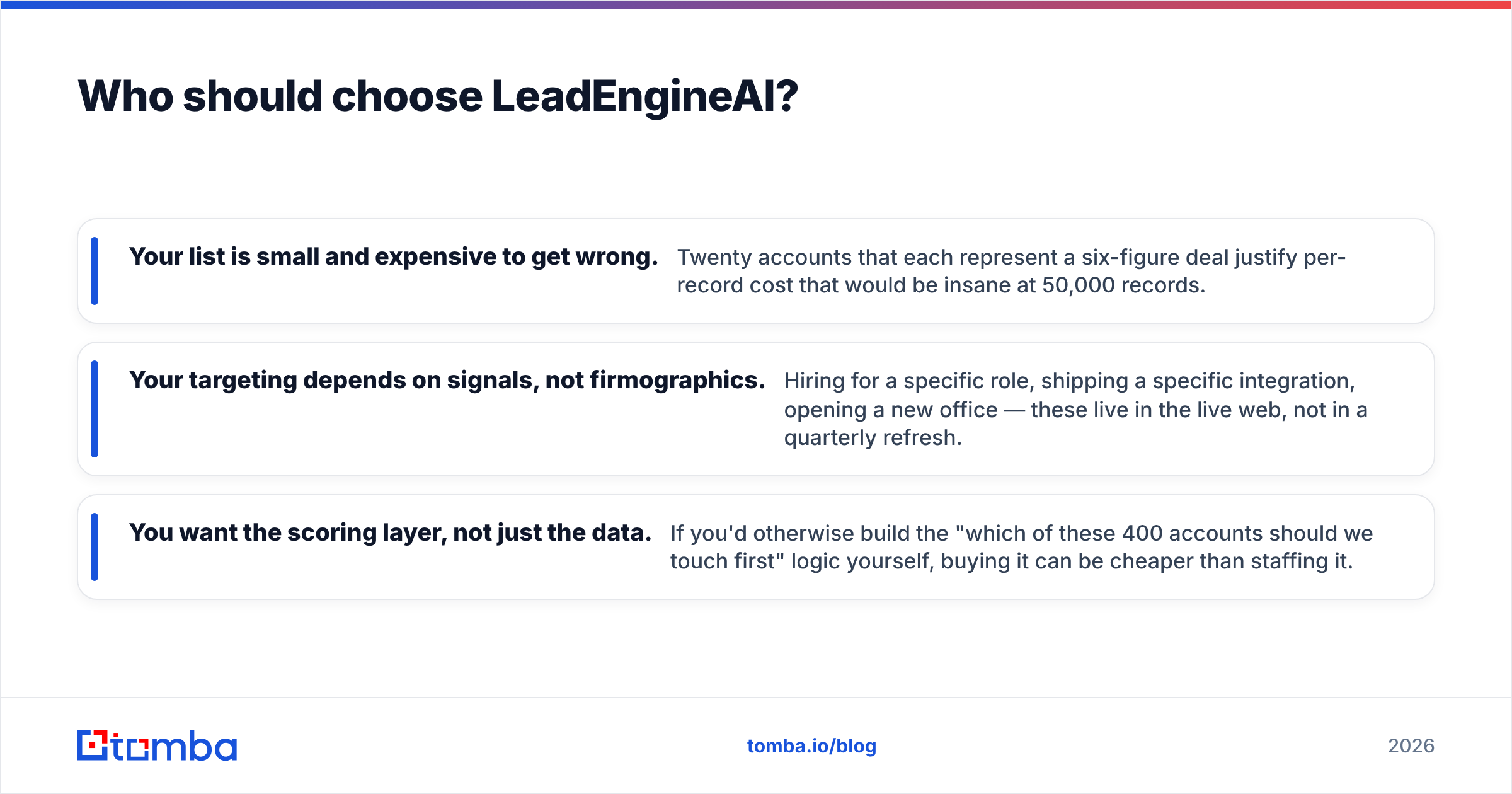 LeadEngineAI vs OneMoreLead: which buyer each tool suits best.