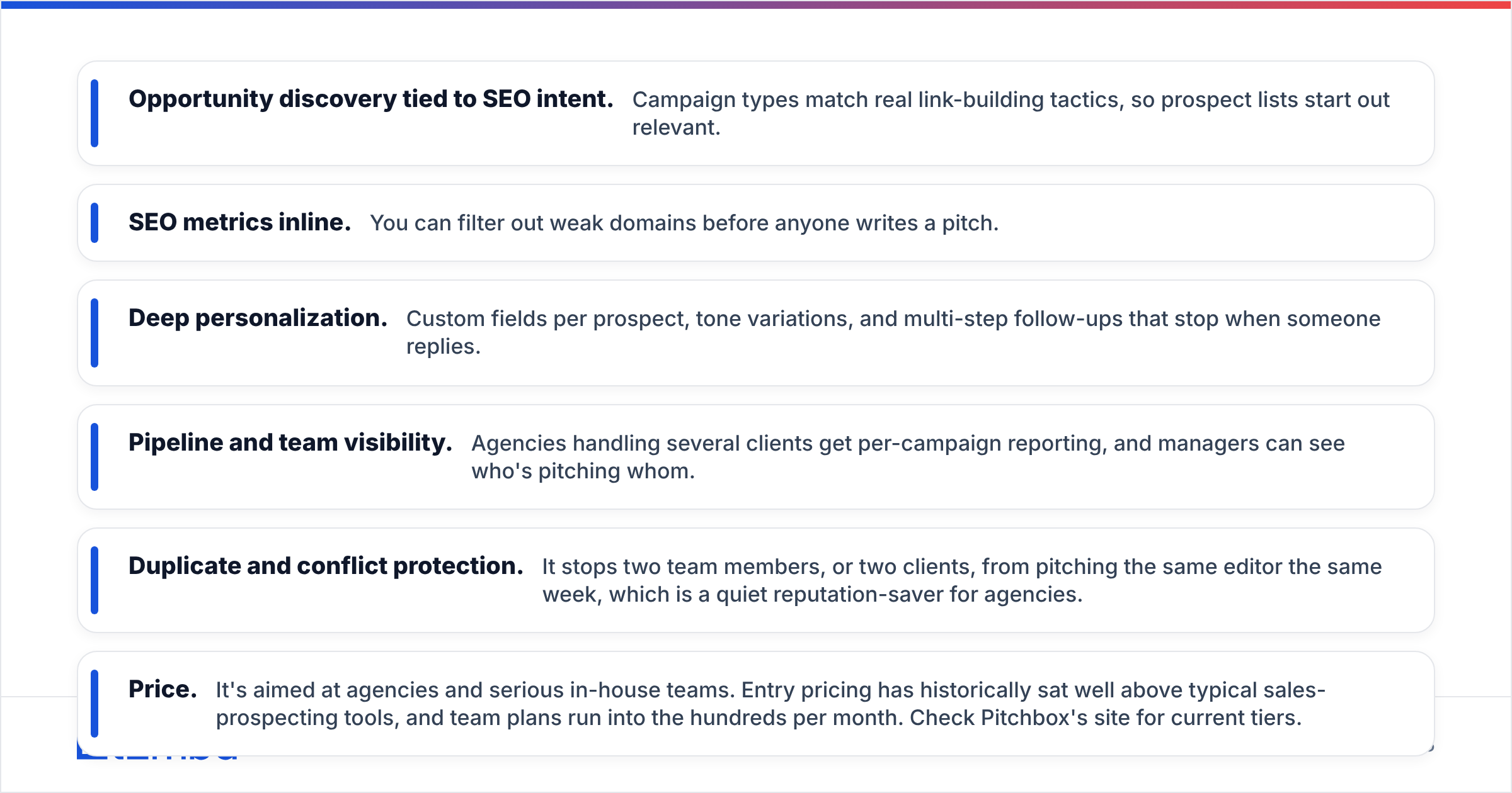 Diagram: Is Pitchbox better than Leadsforge for SEO and digital PR