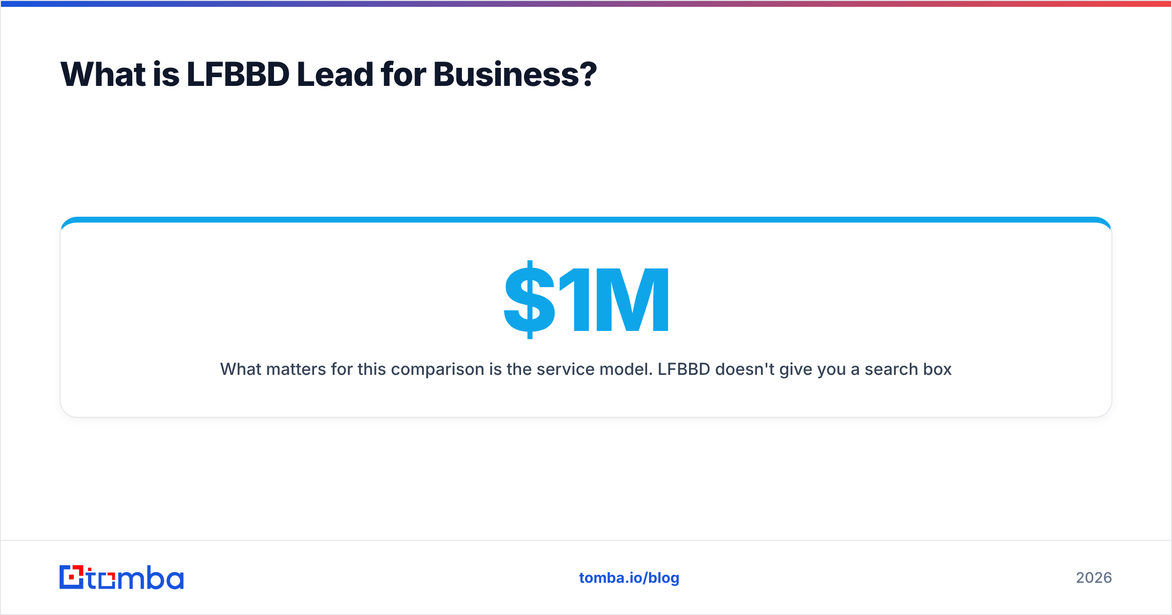 Diagram: What is LFBBD Lead for Business