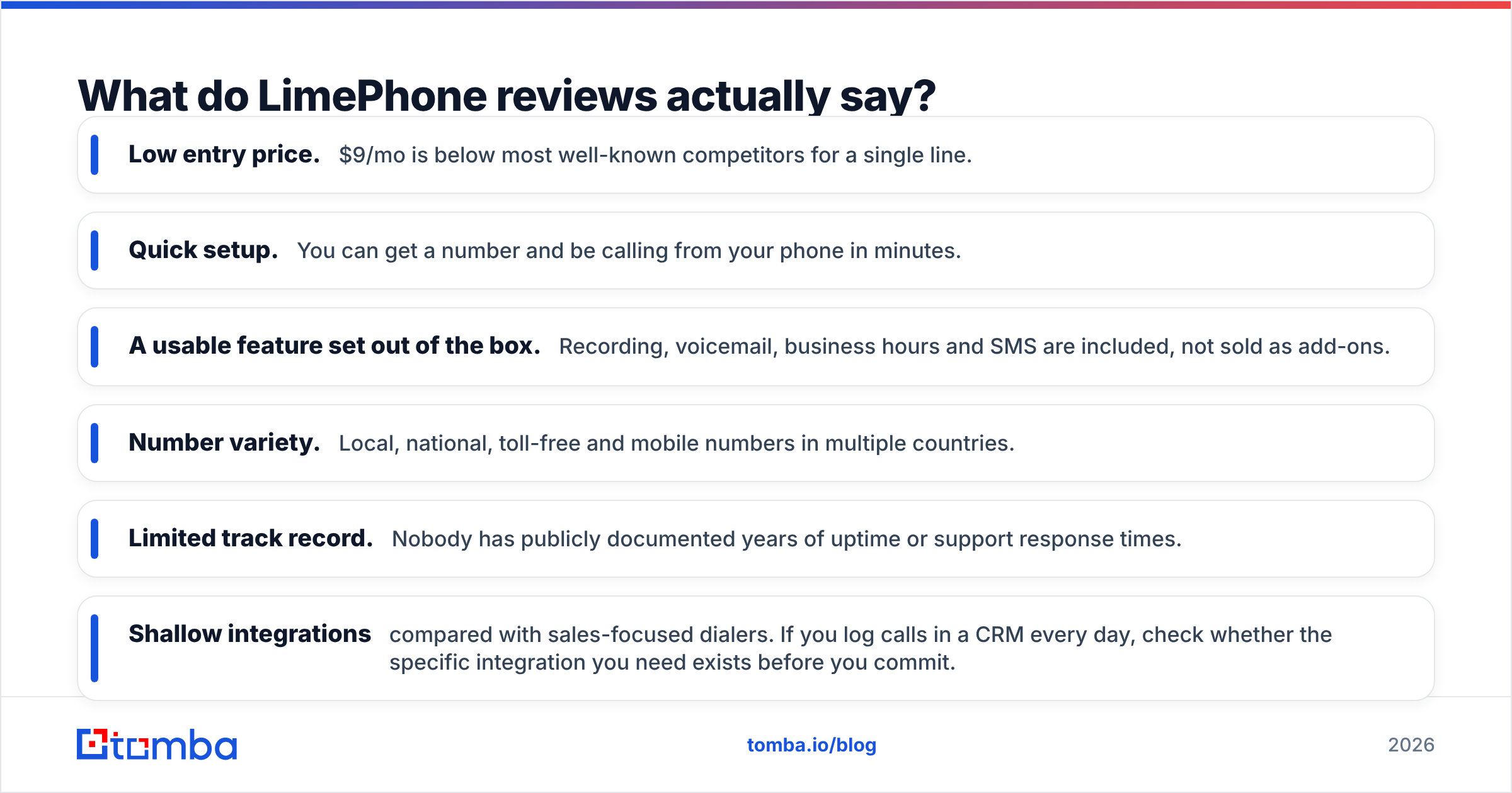 Diagram: What do LimePhone reviews actually say