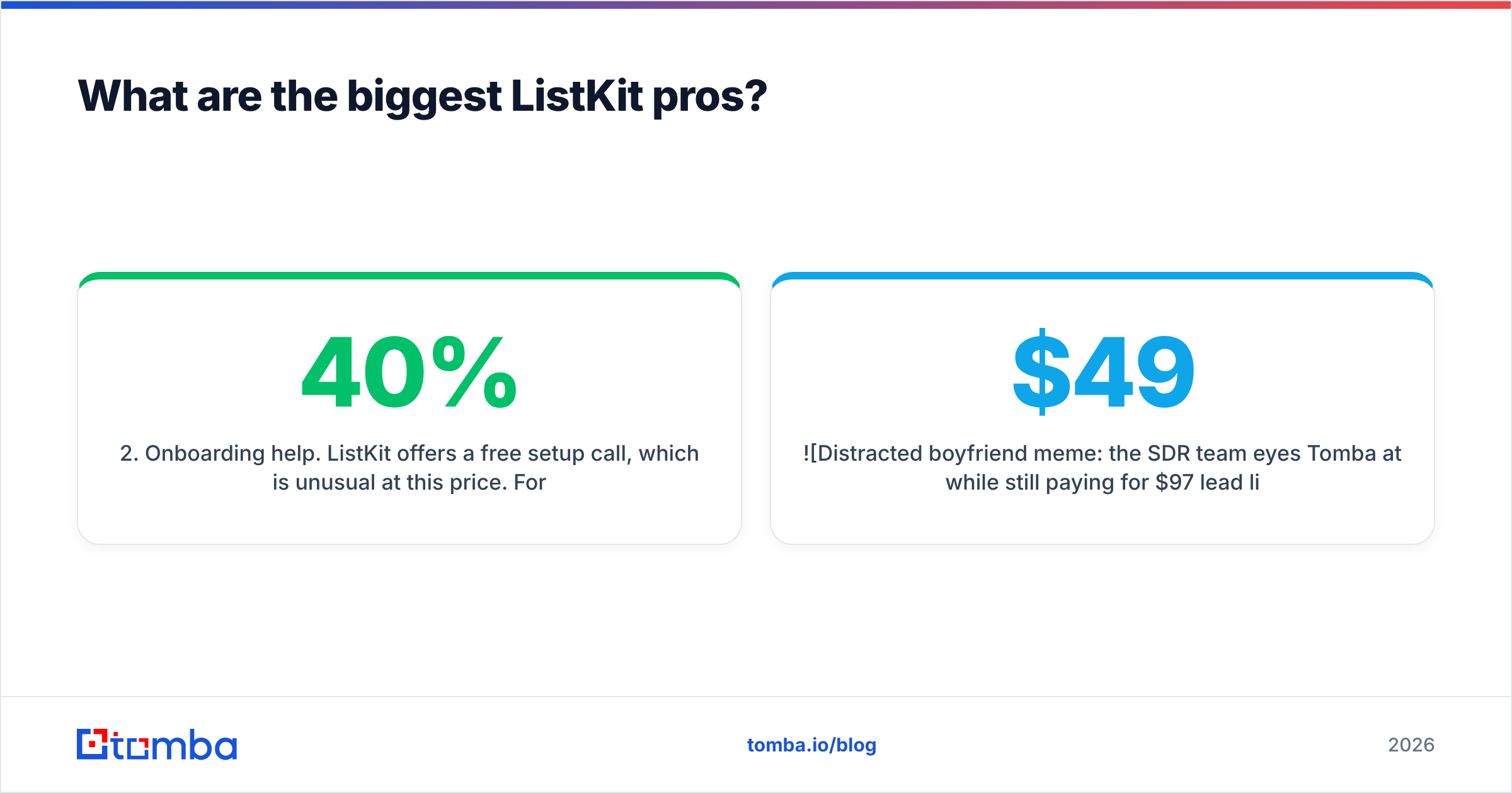 Diagram: What are the biggest ListKit pros