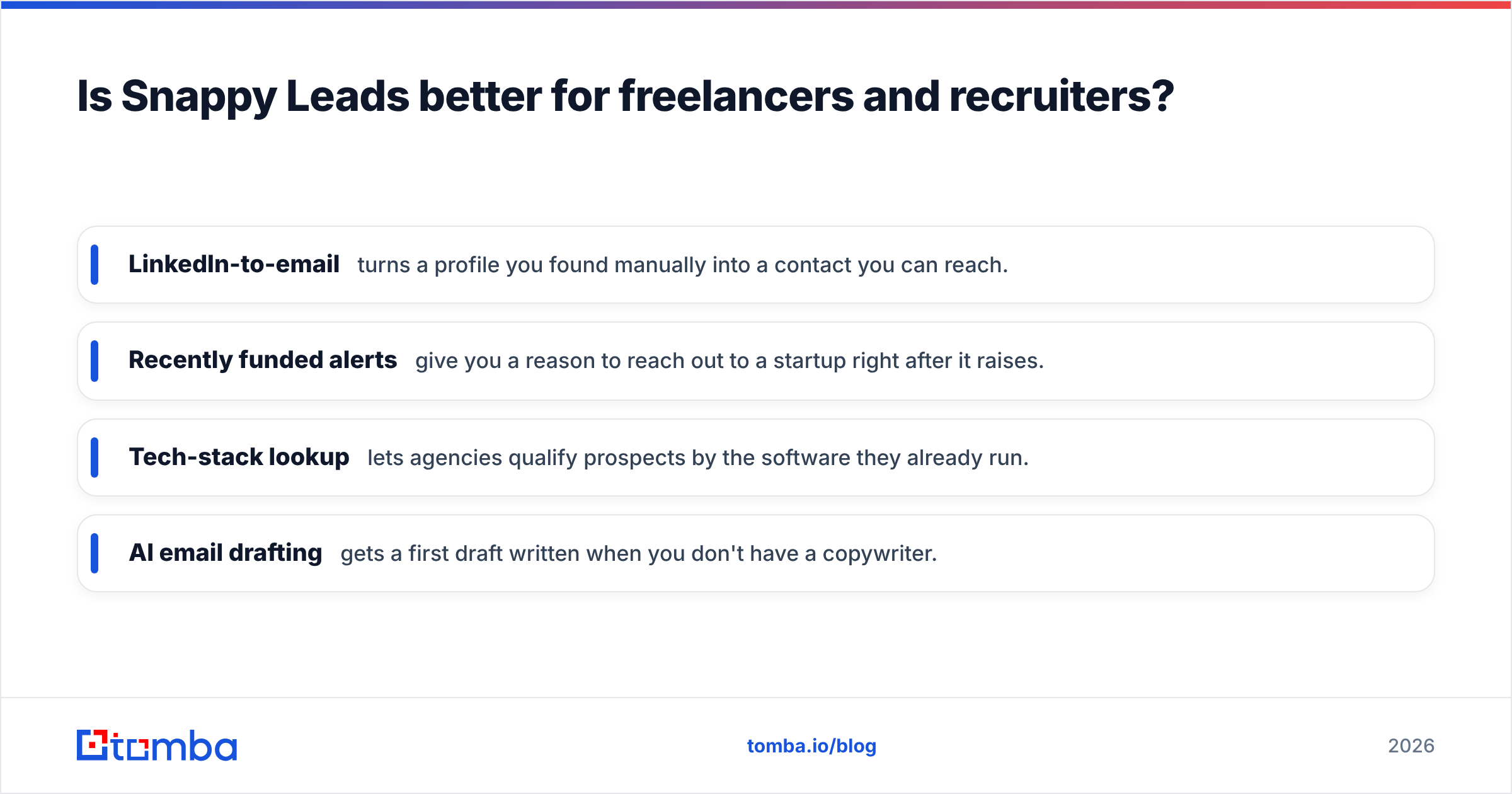 Diagram: Is Snappy Leads better for freelancers and recruiters