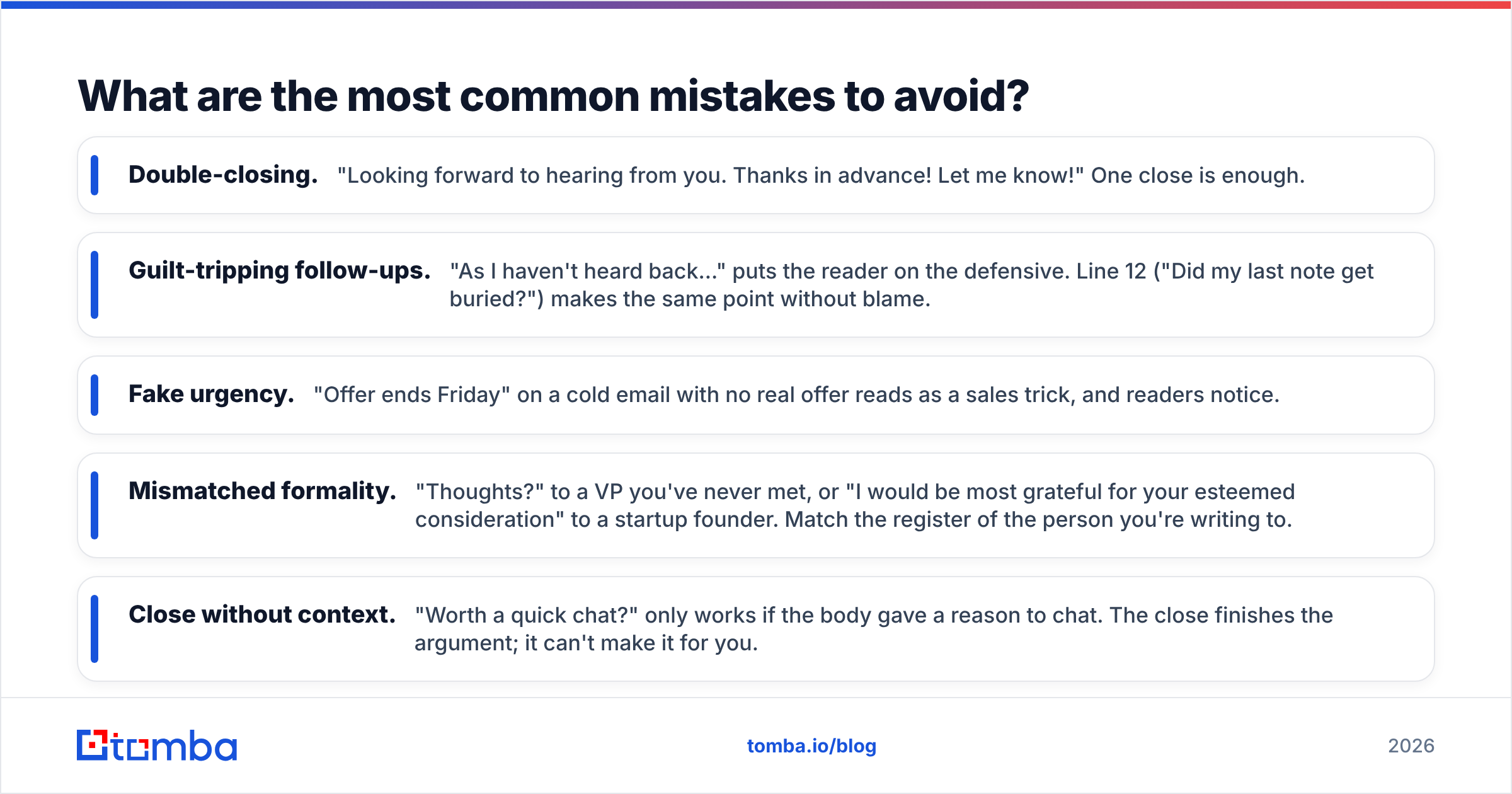 Diagram: What are the most common mistakes to avoid