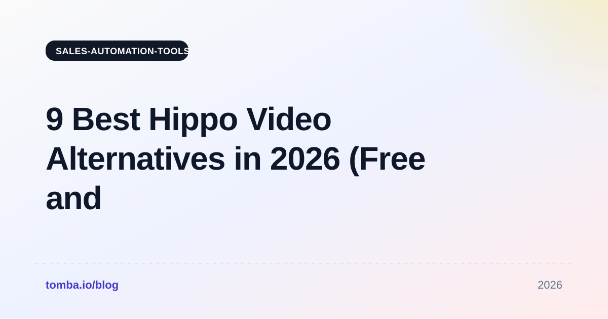 9 Best Hippo Video Alternatives in 2026 (Free and Paid)