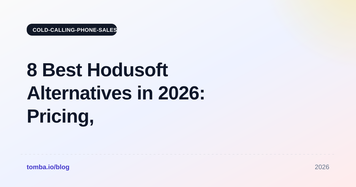 8 Best Hodusoft Alternatives in 2026: Pricing, Features, and Fit