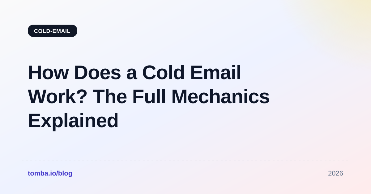 How Does a Cold Email Work? The Full Mechanics Explained