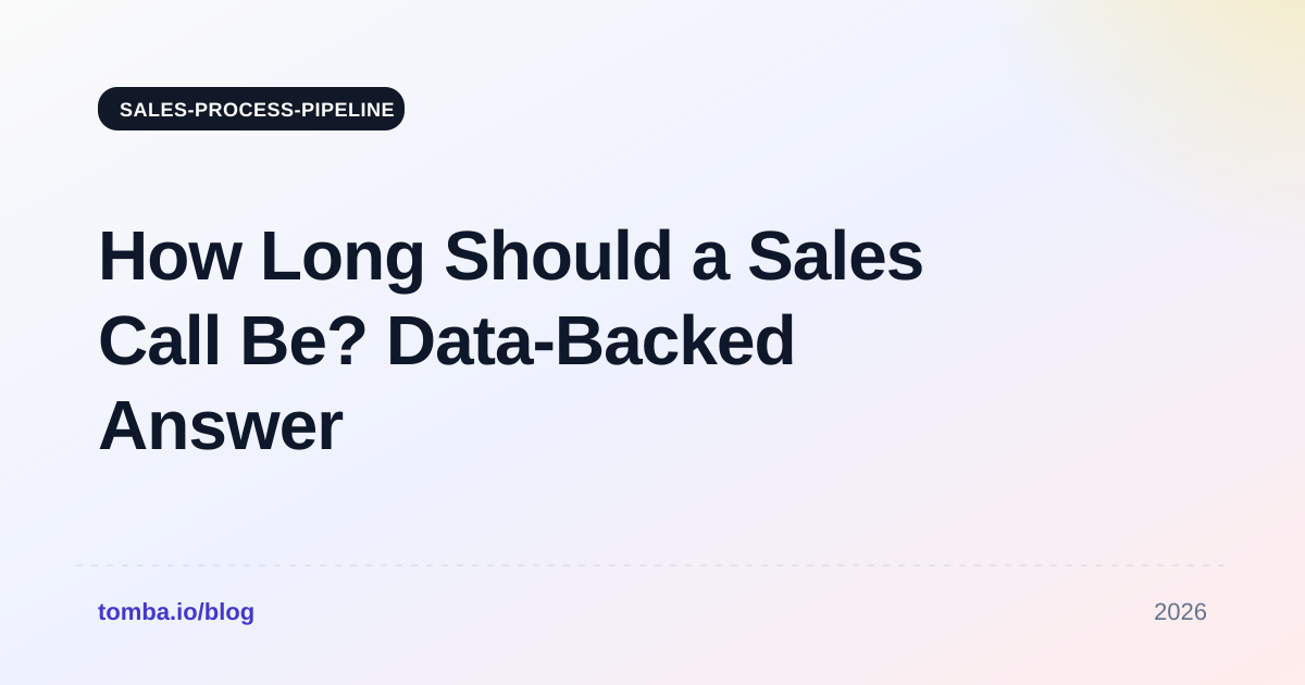 How Long Should a Sales Call Be? Data-Backed Answer