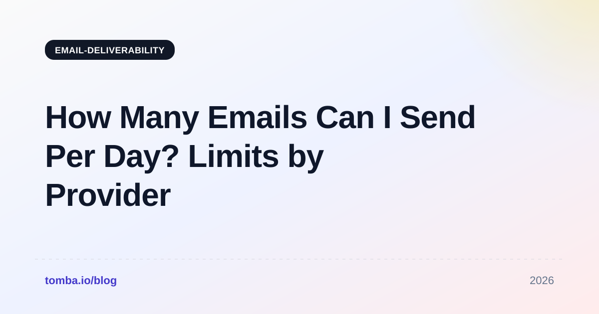 How Many Emails Can I Send Per Day? Limits by Provider