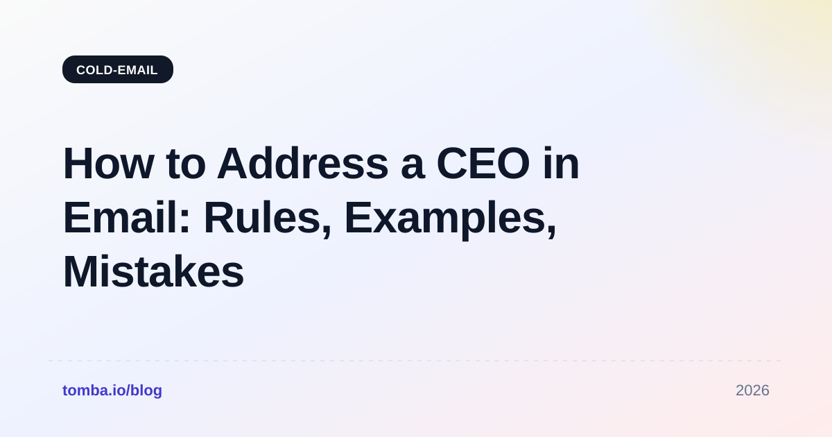 How to Address CEO in Email: Rules, Examples, Mistakes