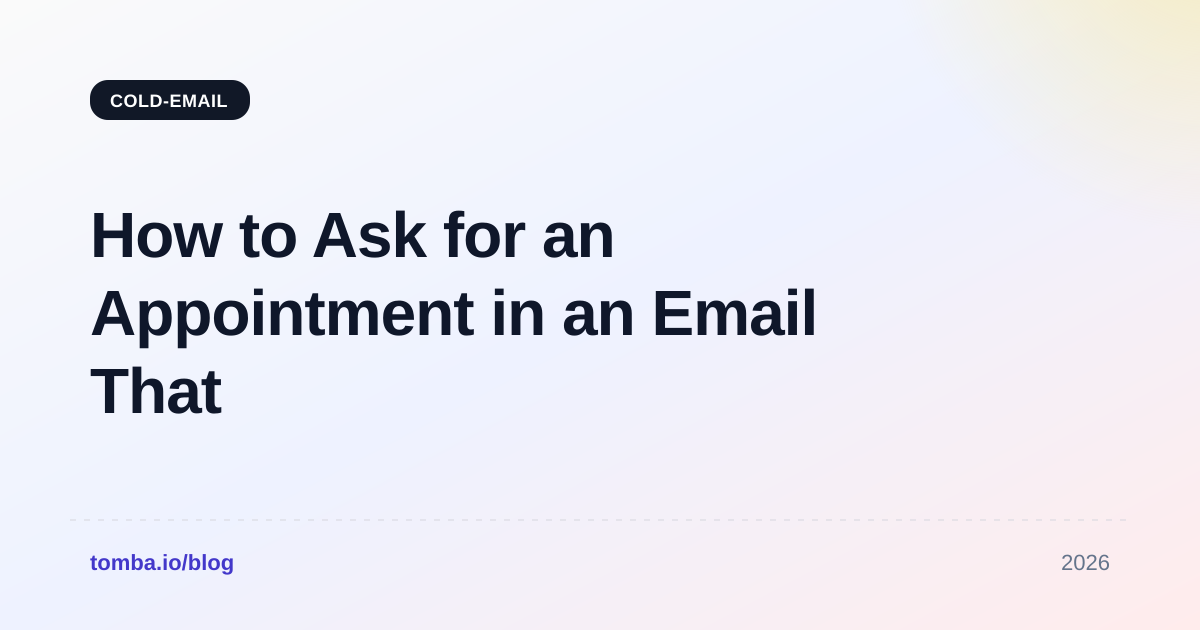 How to Ask for an Appointment in an Email That Gets a Yes