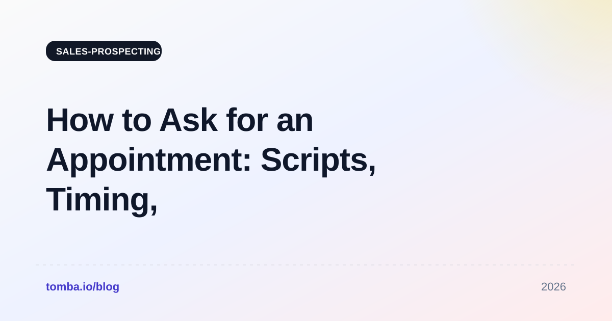 How to Ask for an Appointment: Scripts, Timing, and Follow-Ups