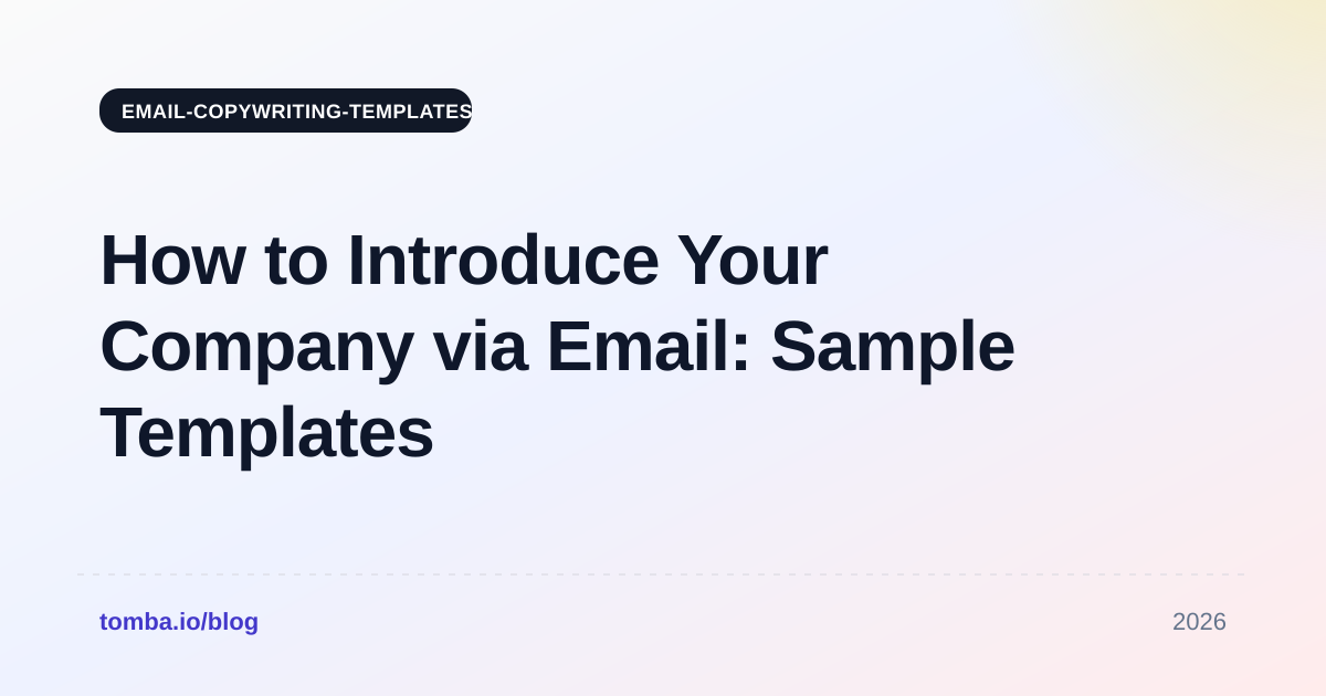 How to Introduce Your Company via Email: Sample Templates