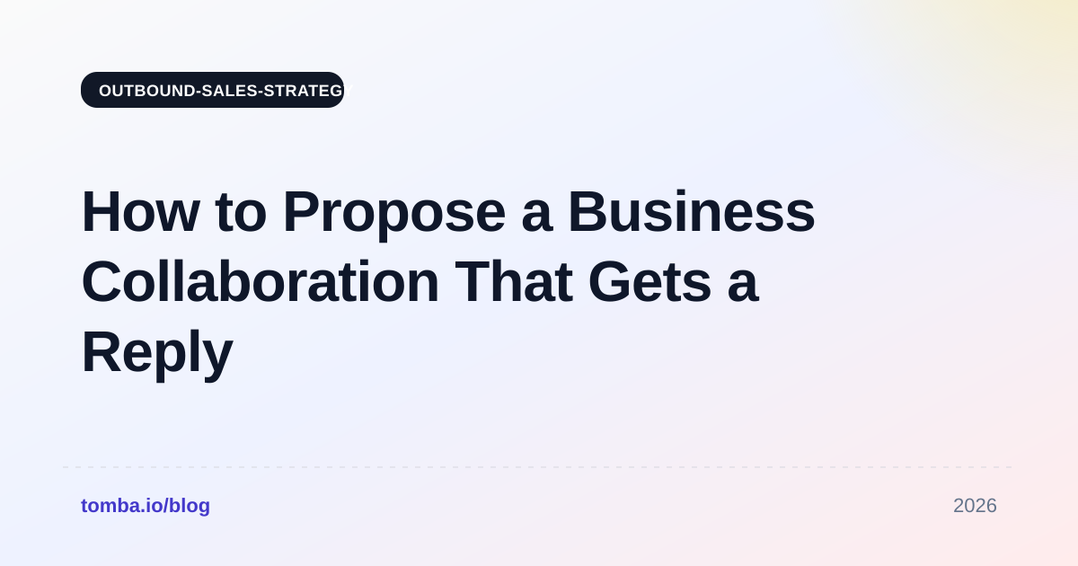How to Propose a Business Collaboration That Gets a Reply