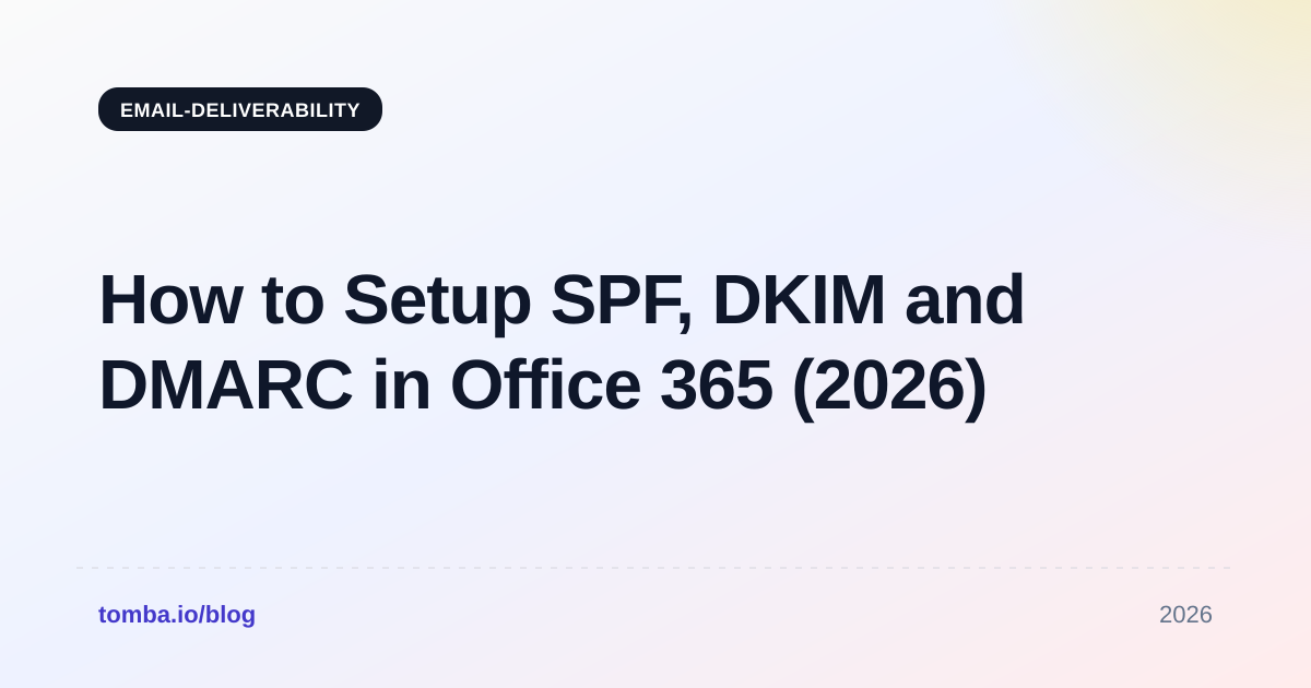 How to Setup SPF, DKIM and DMARC in Office 365 (2026)