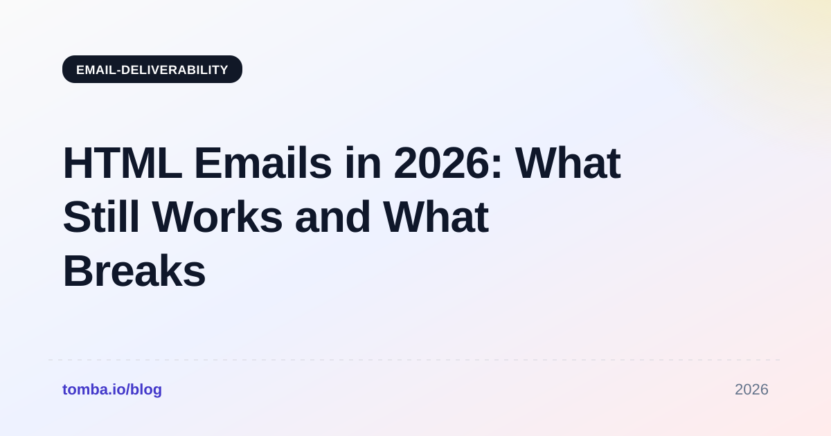 HTML Emails in 2026: What Still Works and What Breaks
