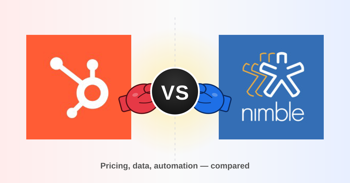 HubSpot vs Nimble: Which CRM Actually Fits Your Sales Team