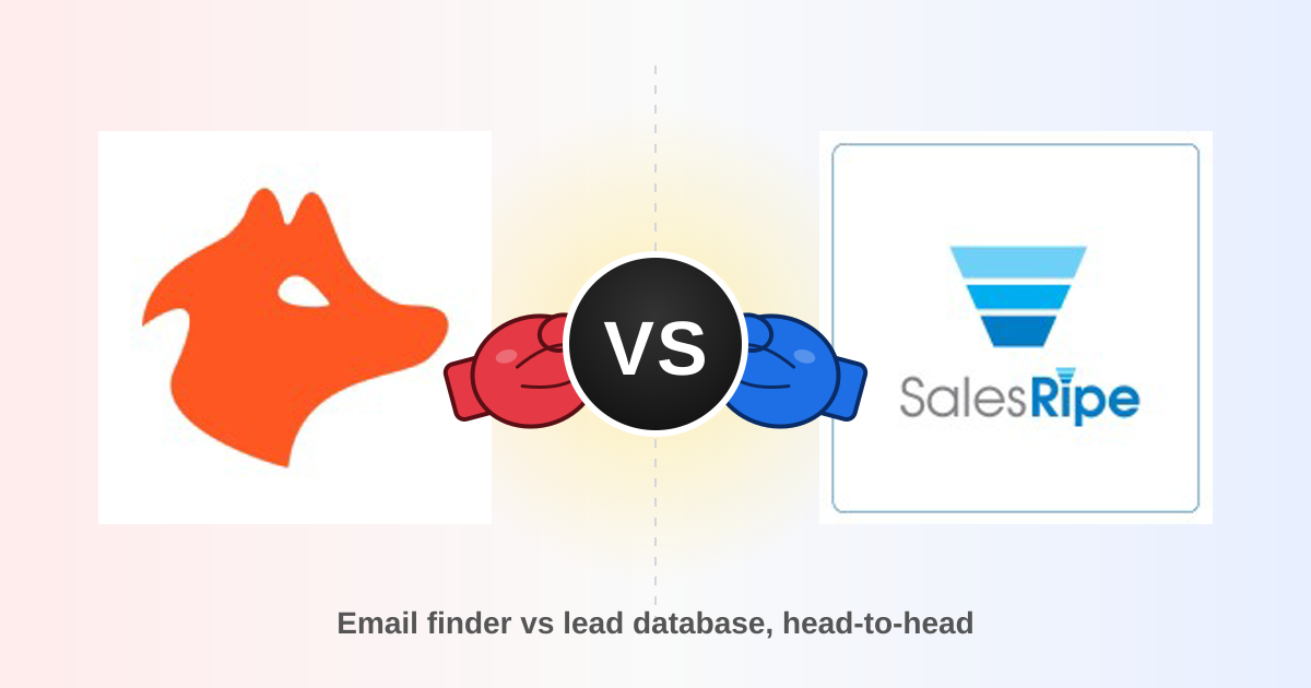 Hunter vs SalesRipe (2026): Which Email Data Tool Wins?