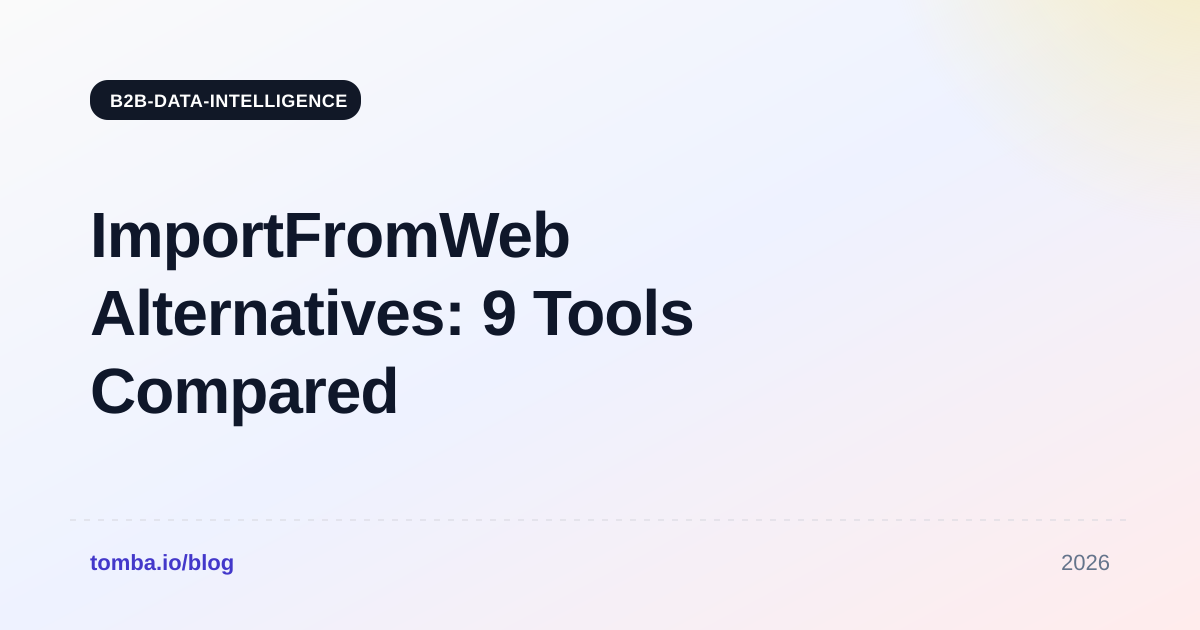 ImportFromWeb Alternatives: 9 Tools Compared for 2026