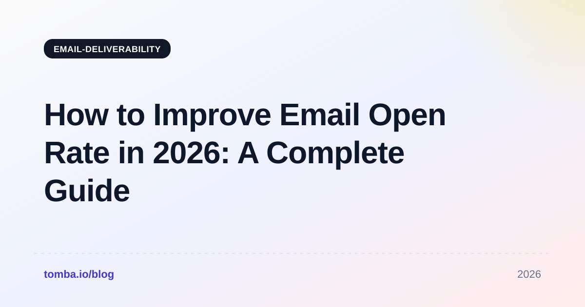 How to Improve Email Open Rate in 2026: A Complete Guide