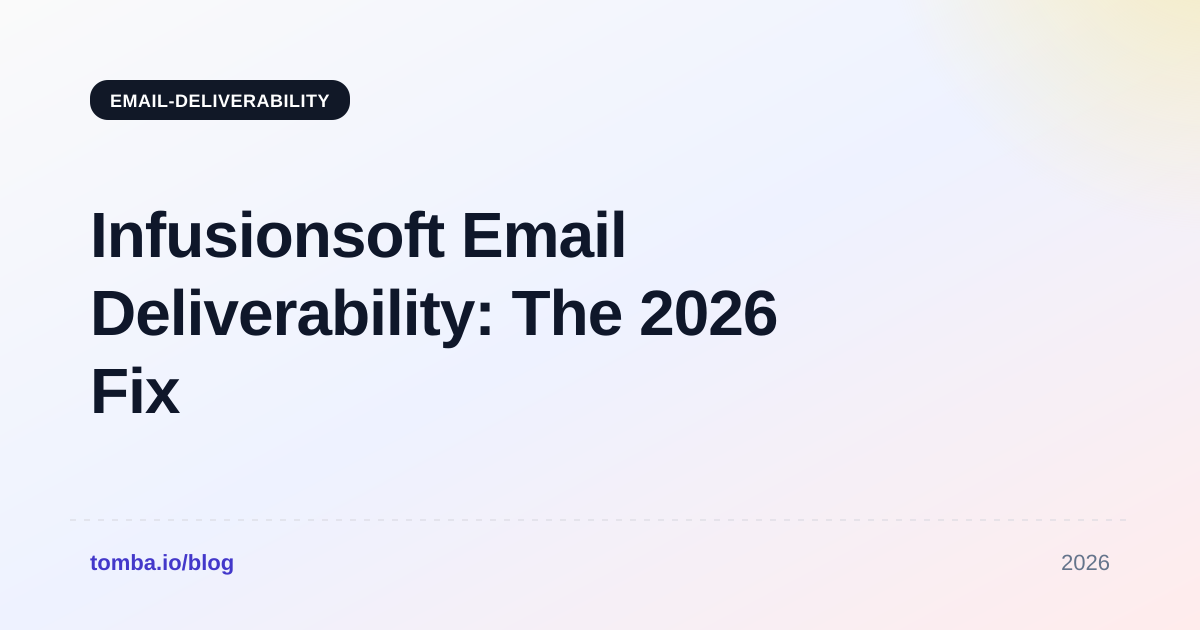Infusionsoft Email Deliverability: The 2026 Fix Guide