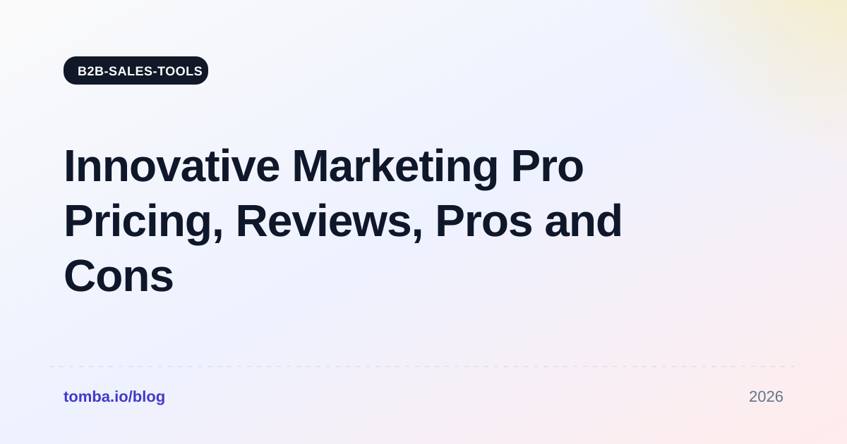 Innovative Marketing Pro Pricing, Reviews, Pros and Cons