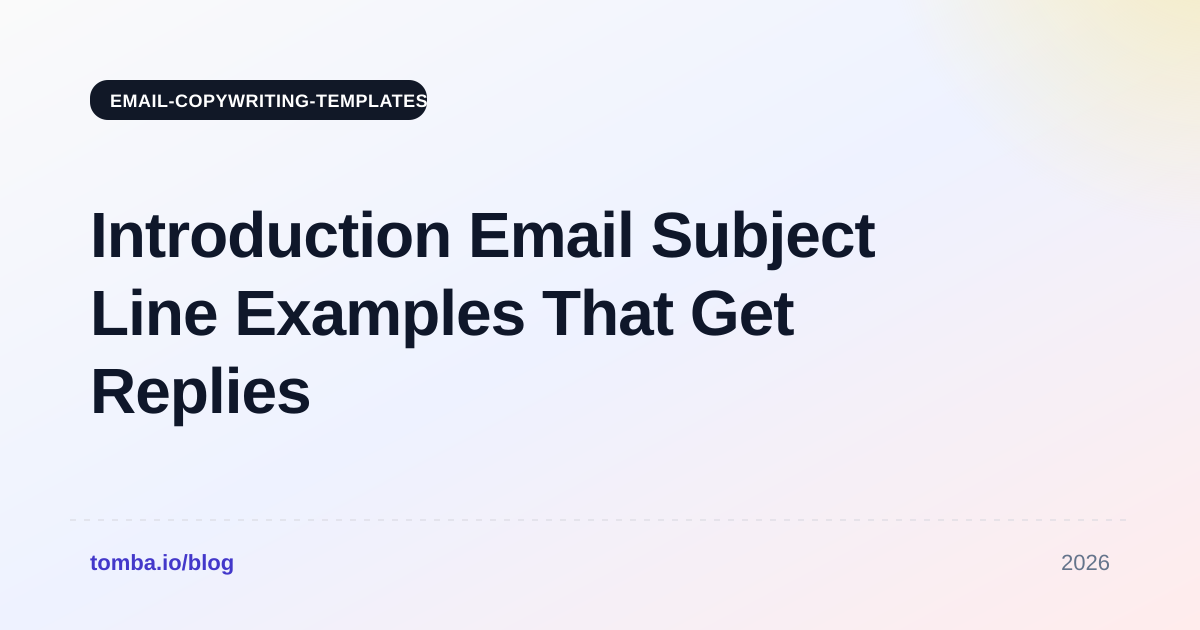 Introduction Email Subject Line Examples That Get Replies