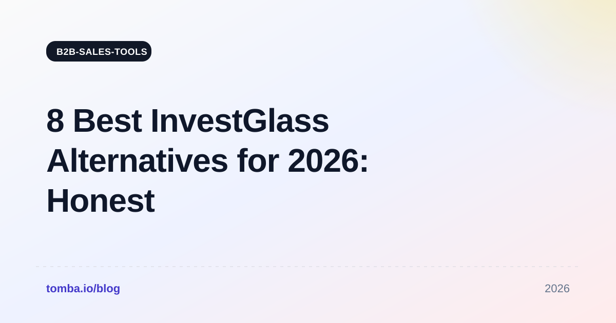 8 Best InvestGlass Alternatives for 2026: Honest Comparison