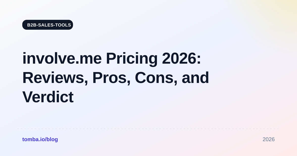 involve.me Pricing 2026: Reviews, Pros, Cons, and Verdict