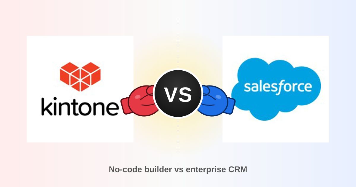 Kintone vs Salesforce (2026): Which CRM Platform Wins?