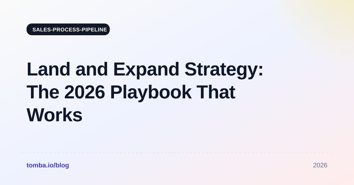 Land and Expand Strategy: The 2026 Playbook That Works
