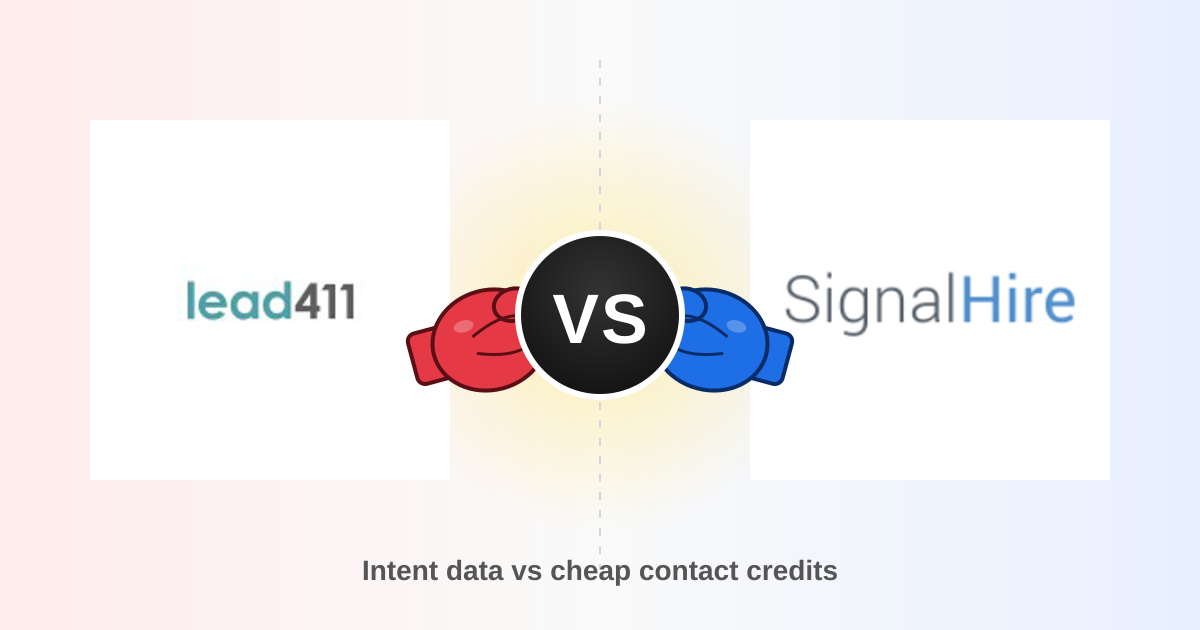 Lead411 vs SignalHire: Which B2B Data Tool Wins in 2026?