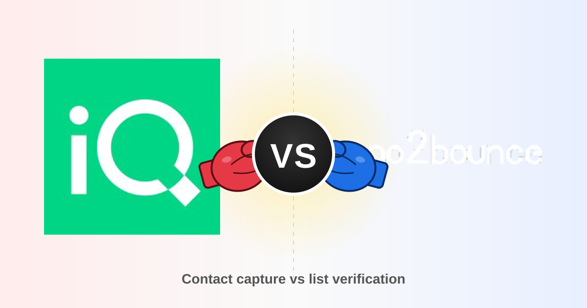 LeadIQ vs No2Bounce: Prospecting Data vs Email Verification in 2026