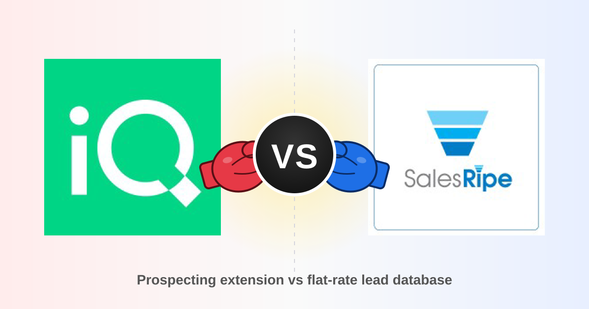 LeadIQ vs SalesRipe (2026): Which B2B Data Tool Fits Your Team?