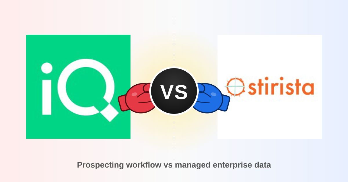 LeadIQ vs Stirista: Prospecting Tool or Data Provider in 2026?