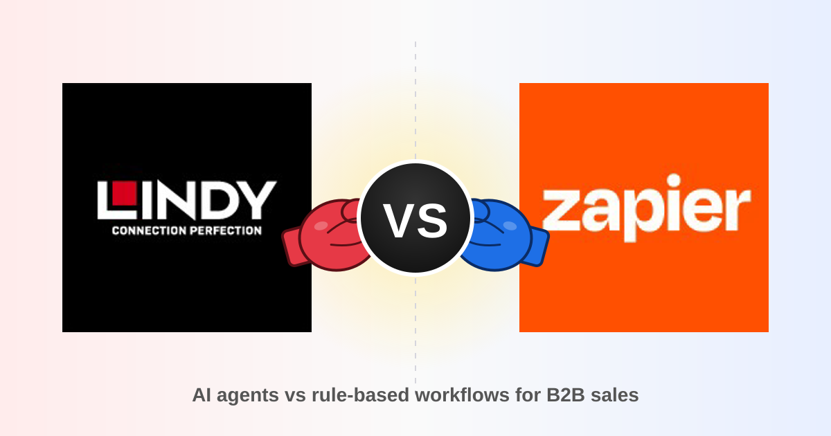 Lindy vs Zapier: AI Agents or Rule-Based Automation for Sales?