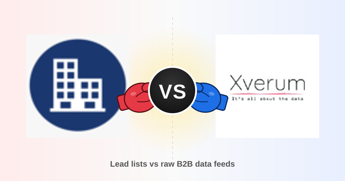 Listkit vs Xverum (2026): Lead Lists or Raw B2B Data Feeds?