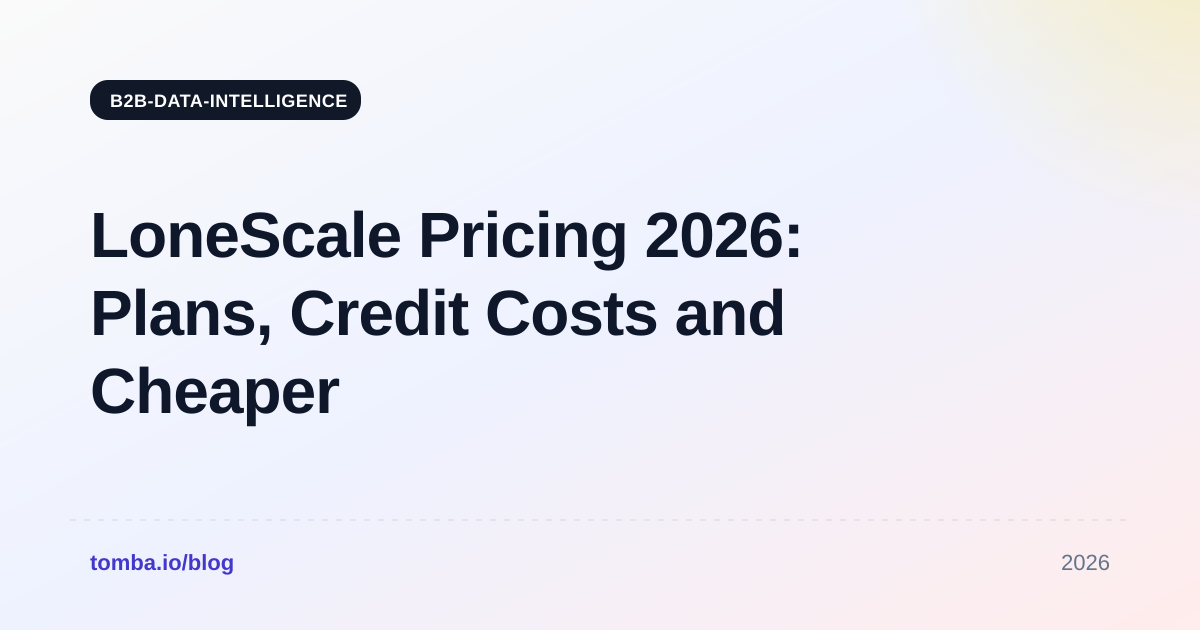 LoneScale Pricing 2026: Plans, Credit Costs and Cheaper Picks