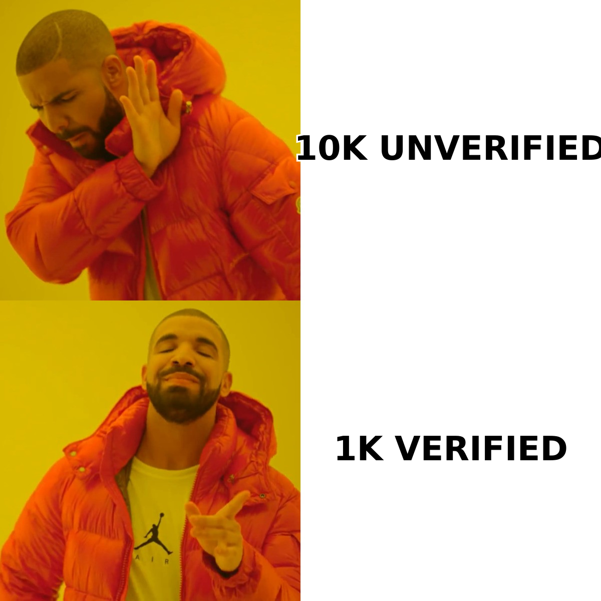 Choosing a small verified list over a huge unverified one