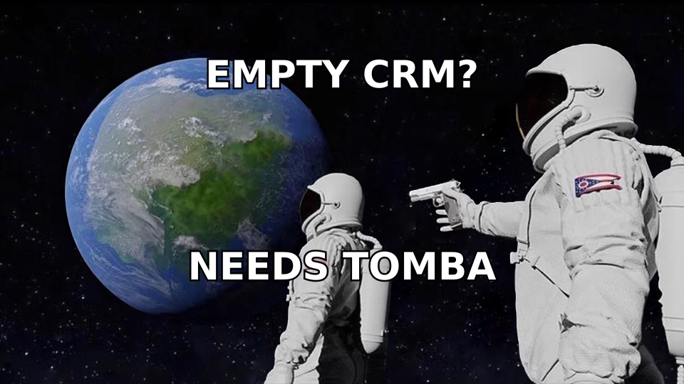 Realizing the CRM was always empty without a data source