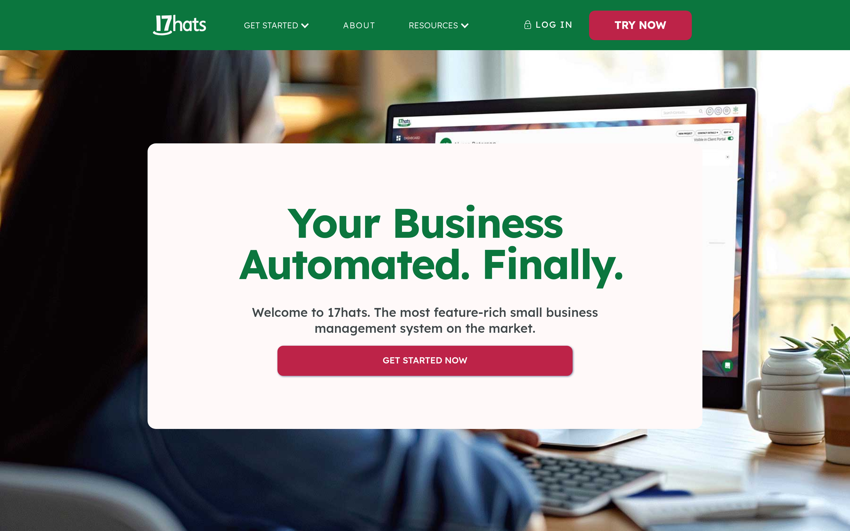 17hats website screenshot — product, features and pricing