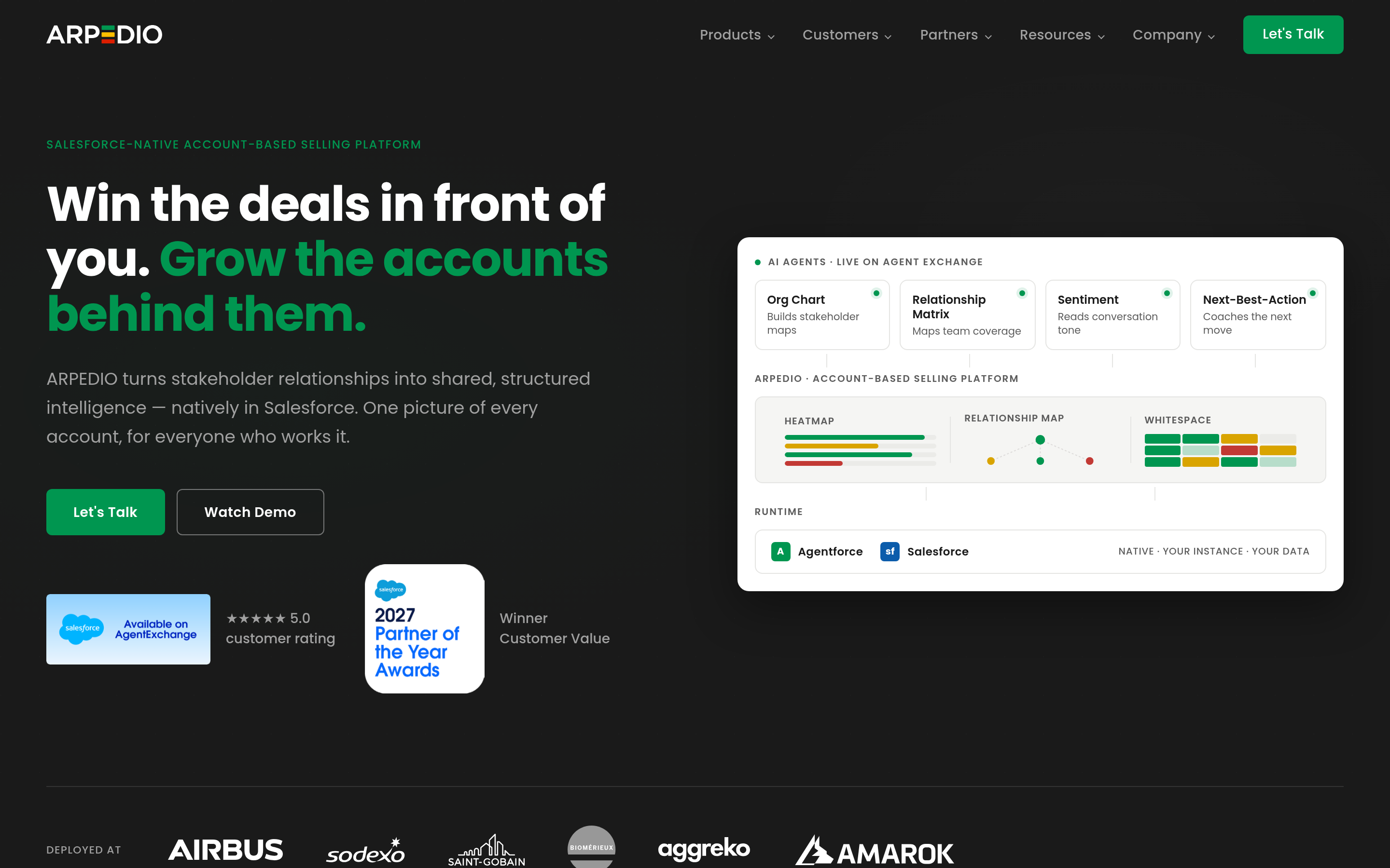 ARPEDIO website screenshot — product, features and pricing