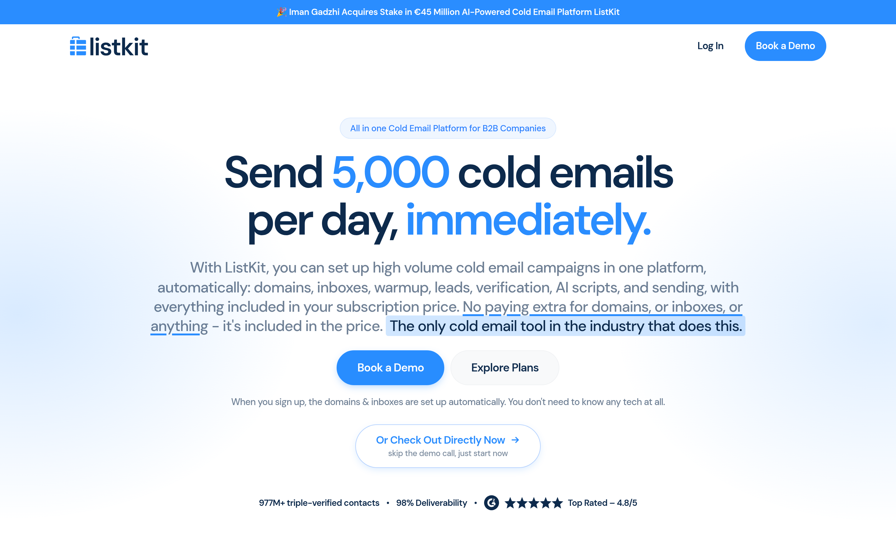 ListKit website screenshot — product, features and pricing