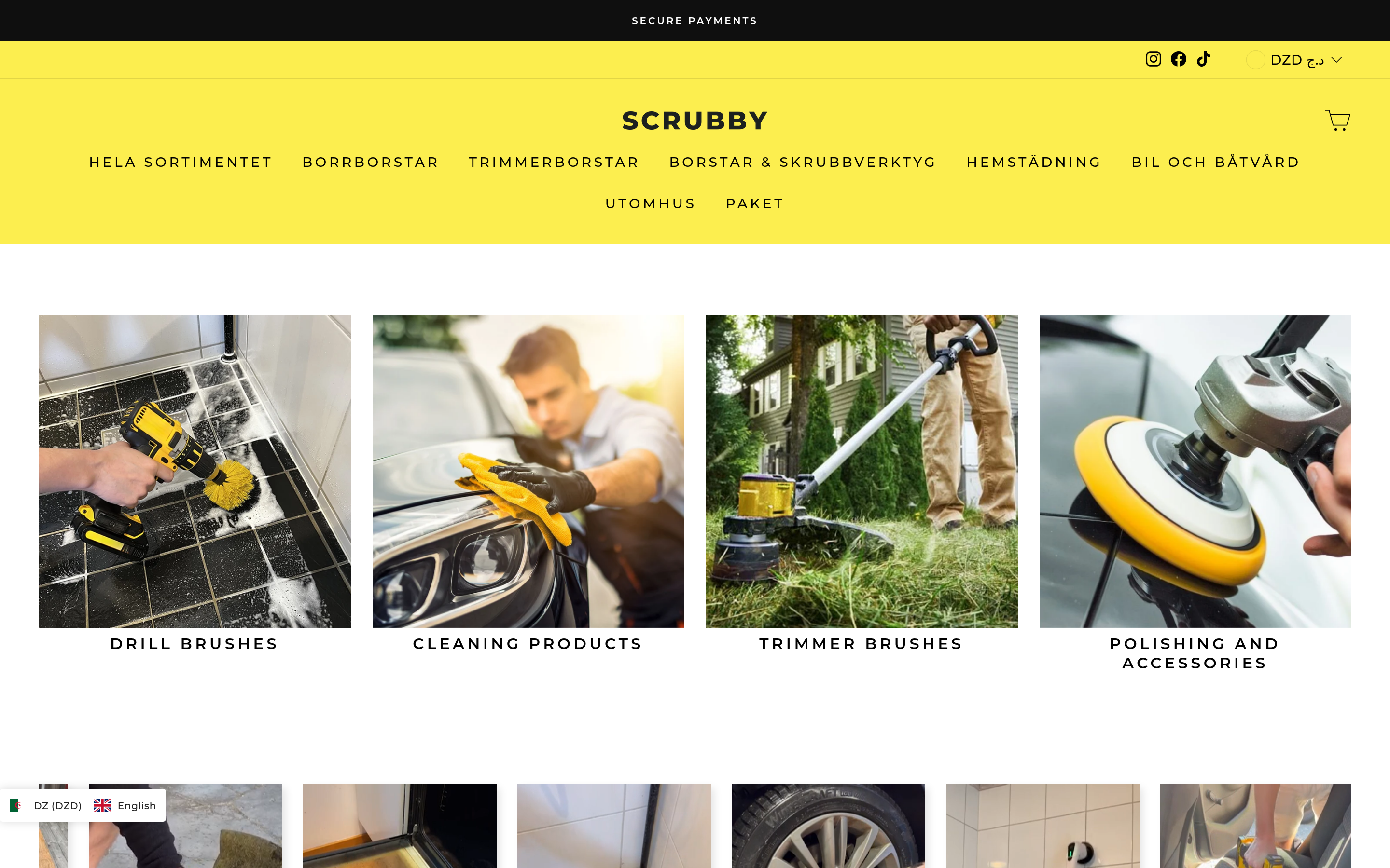 Scrubby website screenshot — product, features and pricing