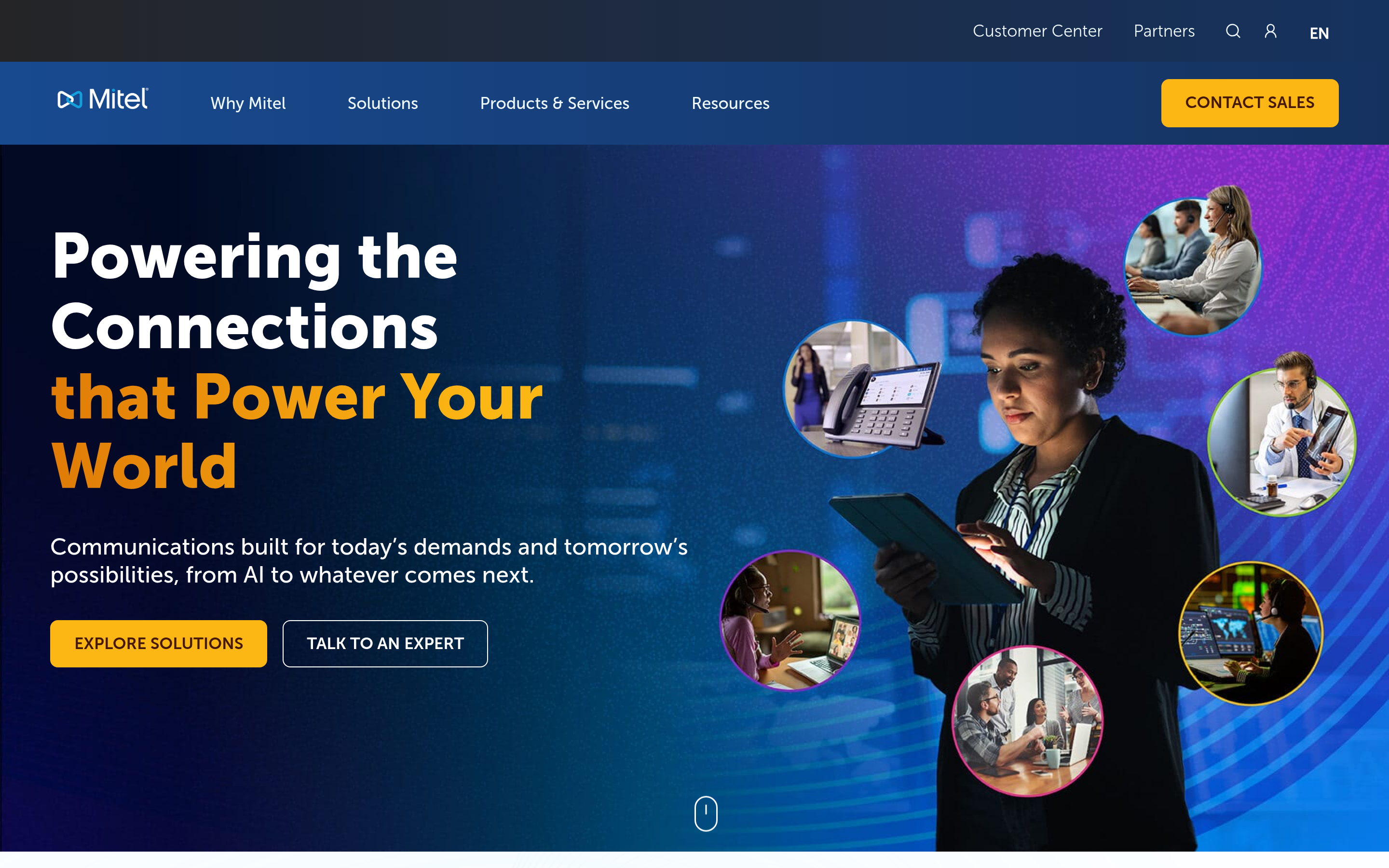 Unify website screenshot — product, features and pricing