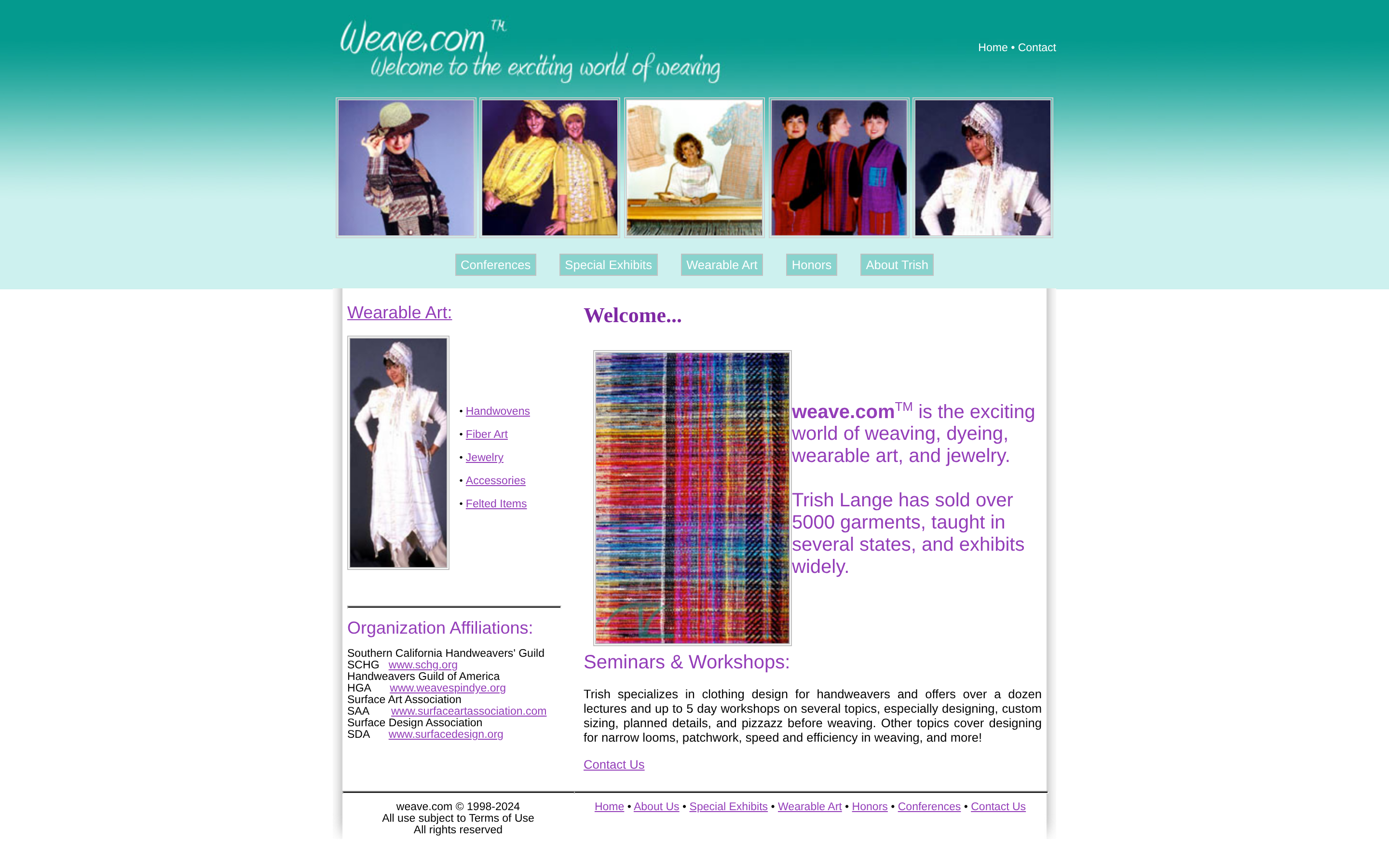 Weave website screenshot — product, features and pricing