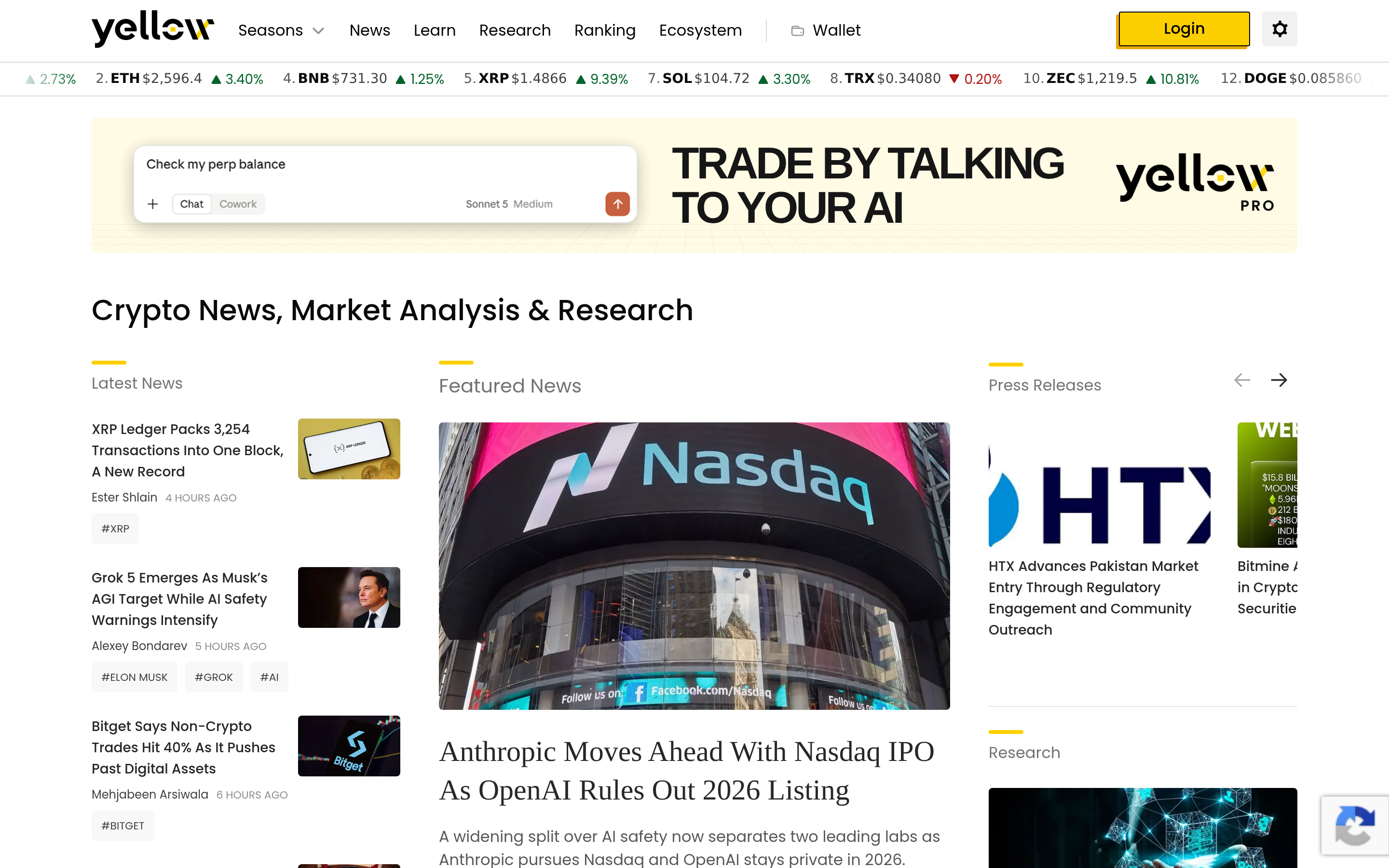 Yellow.ai website screenshot — product, features and pricing