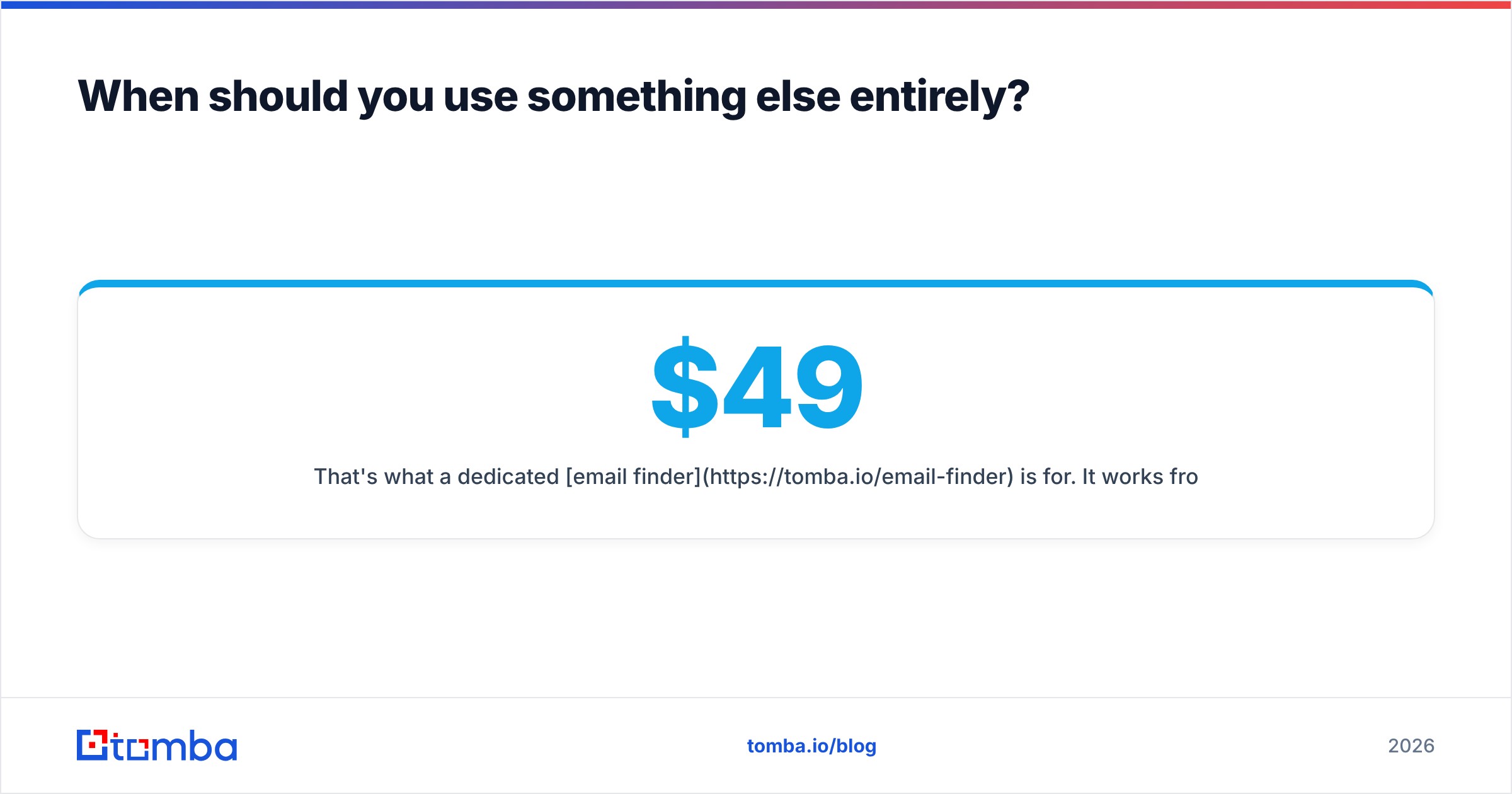 Diagram: When should you use something else entirely